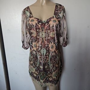 Sienna Rose Multicolor Floral Blouse